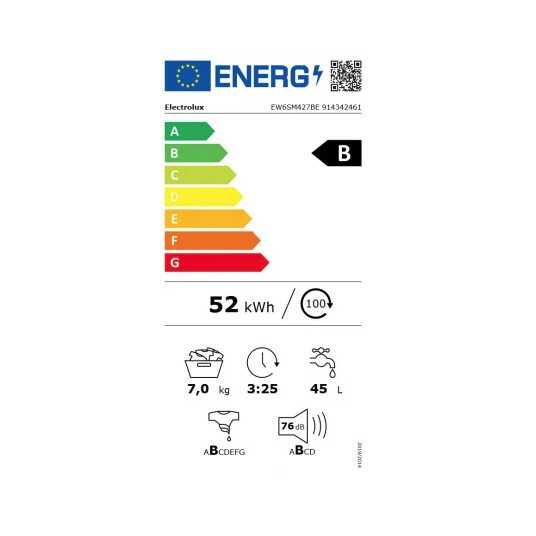 Veļas mašīna Electrolux EW6SM427BE