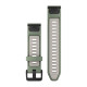 QuickFit 20 Watch Bands, Willow/Fog Gray Silicone