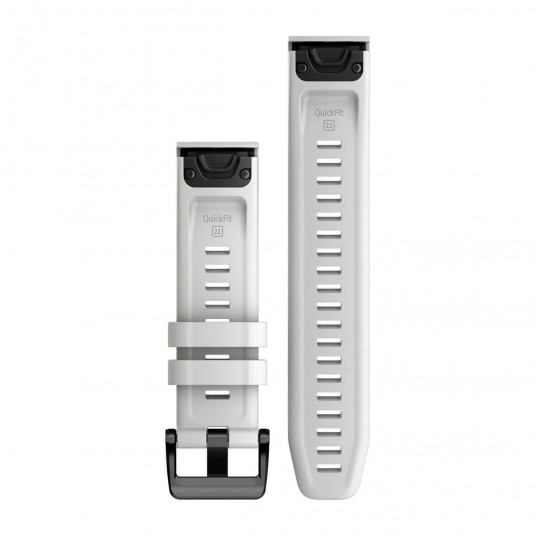 QuickFit 22 Watch Bands, Carrara white silicone