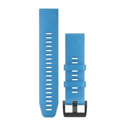 QuickFit 22 Watch Bands, Cyan blue silicone