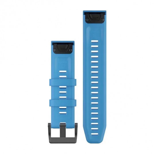 QuickFit 22 Watch Bands, Cyan blue silicone