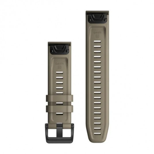 QuickFit 22 Watch Bands, Dark sandstone silicone