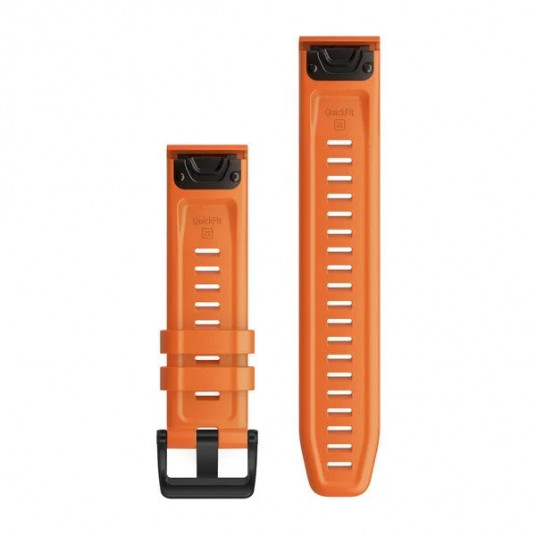 QuickFit 22 Watch Bands, Ember orange silicone
