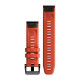 QuickFit 22 Watch Bands, Flame red silicone
