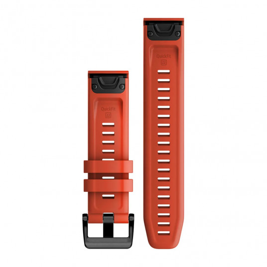 QuickFit 22 Watch Bands, Flame red silicone