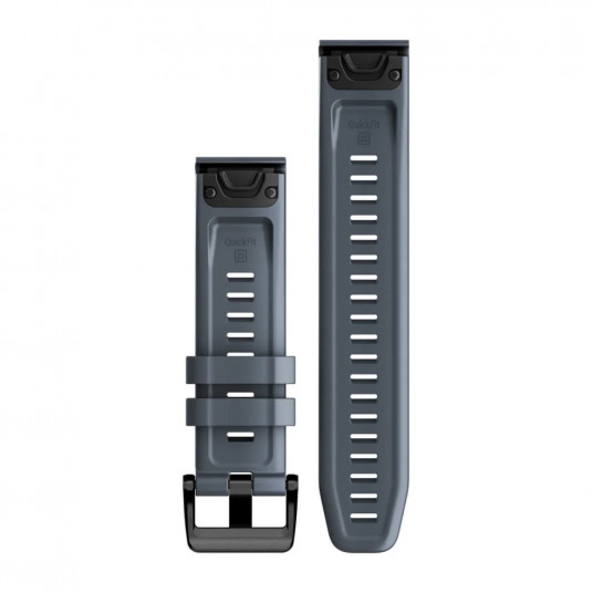 QuickFit 22 Watch Bands, Granite blue silicone