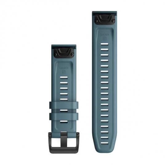 QuickFit 22 Watch Bands, Lakeside blue silicone