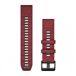 QuickFit 22 Watch Bands, Marsala/Graphite Silicone
