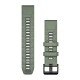 QuickFit 22 Watch Bands, Willow/Graphite Silicone