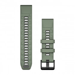QuickFit 22 Watch Bands, Willow/Graphite Silicone