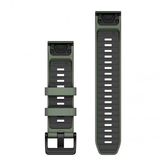 QuickFit 22 Watch Bands, Willow/Graphite Silicone