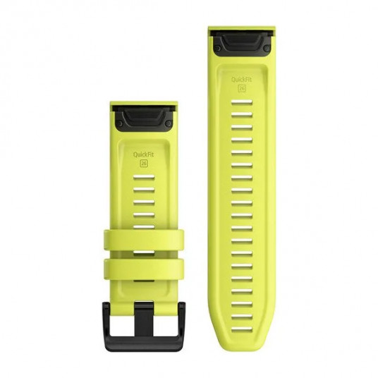 QuickFit 26 Watch Bands, Amp yellow silicone