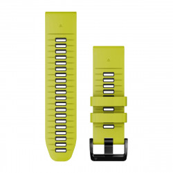 QuickFit 26 Watch Bands, Electric Lime/Graphite Silicone