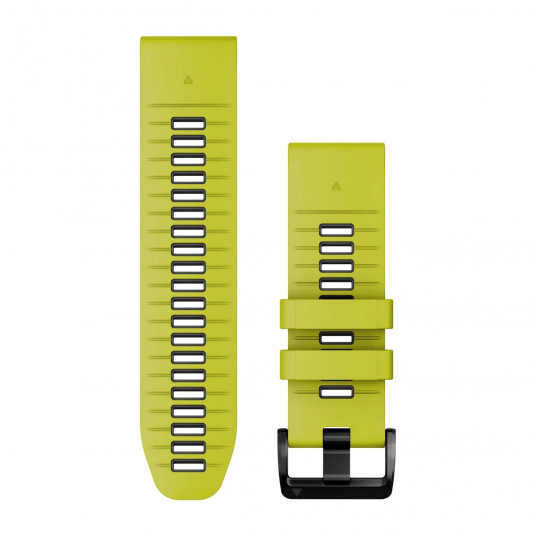 QuickFit 26 Watch Bands, Electric Lime/Graphite Silicone