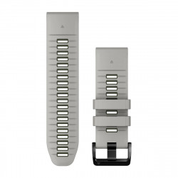 QuickFit 26 Watch Bands, Fog Grey/Moss Silicone