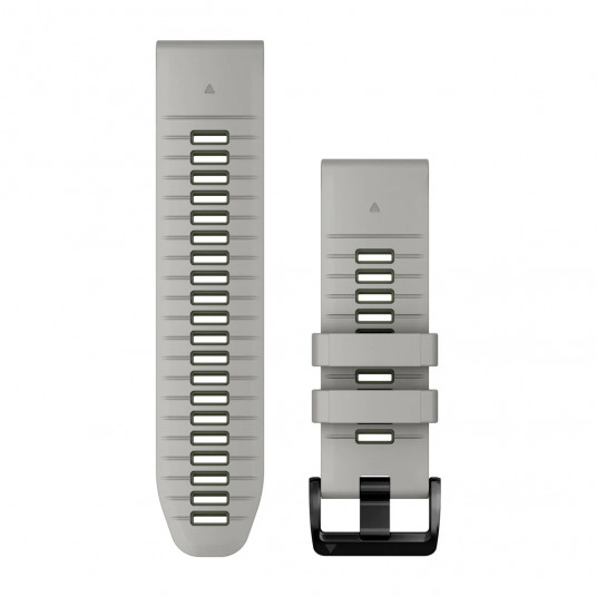 QuickFit 26 Watch Bands, Fog Grey/Moss Silicone