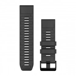 QuickFit 26 Watch Bands, Graphite Silicone