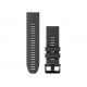 QuickFit 26 Watch Bands, Graphite Silicone