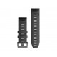 QuickFit 26 Watch Bands, Graphite Silicone