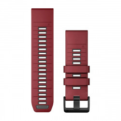 QuickFit 26 Watch Bands, Marsala/Graphite Silicone