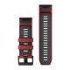 QuickFit 26 Watch Bands, Marsala/Graphite Silicone