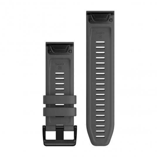 QuickFit 26 Watch Bands, Slate grey silicone