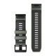 QuickFit 26 Watch Bands, Willow/Graphite Silicone