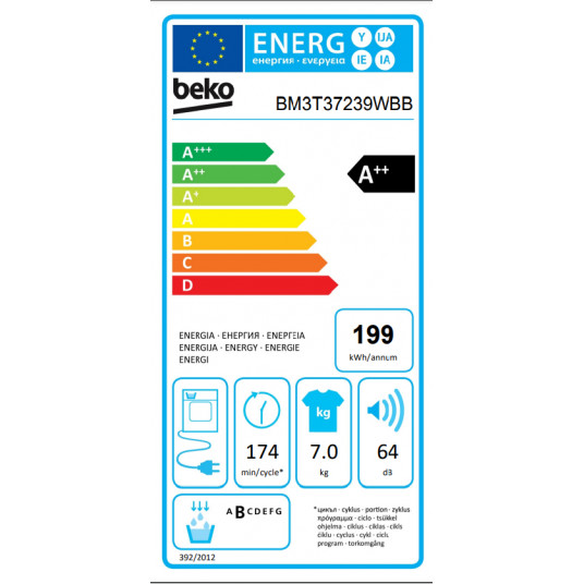 Žāvētājs BEKO BM3T37239WBB