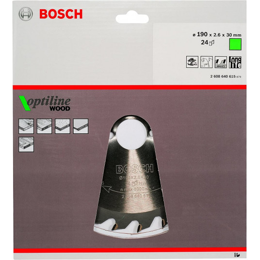 Bosch 2608640615 Ripzāģa asmens 19 cm 1 gab.
