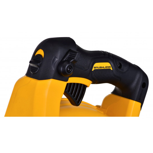 DEWALT DCM572X1-QW bezvadu lapu pūtējs 193 km/h Melns, Dzeltens 18 V litija jonu (Li-Ion)