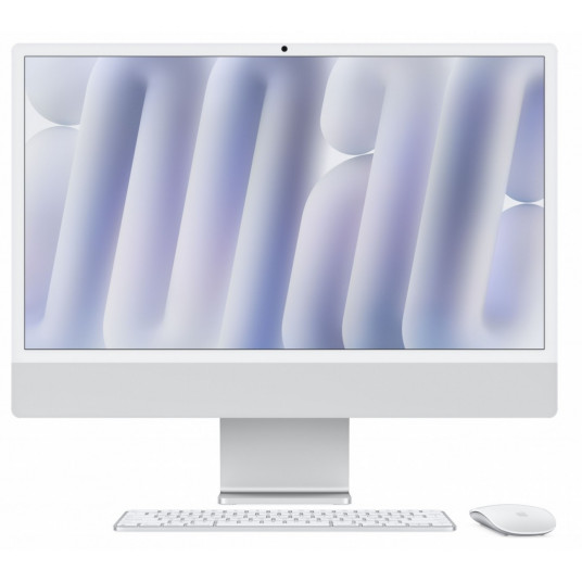 iMac 24 collas: M4 8/8, 24 GB, 1 TB SSD - Sudraba - MWUC3ZE/A/R1/D2