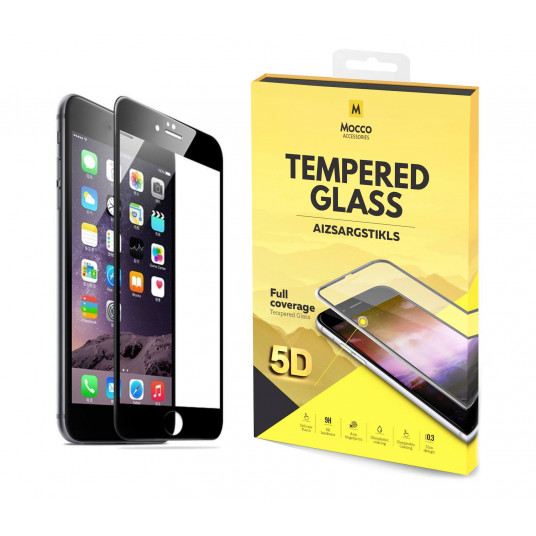 Mocco Full Glue 5D Signature Edition Tempered Glass Full Coverage with Frame Apple iPhone 6 Plus / 6S Plus Black