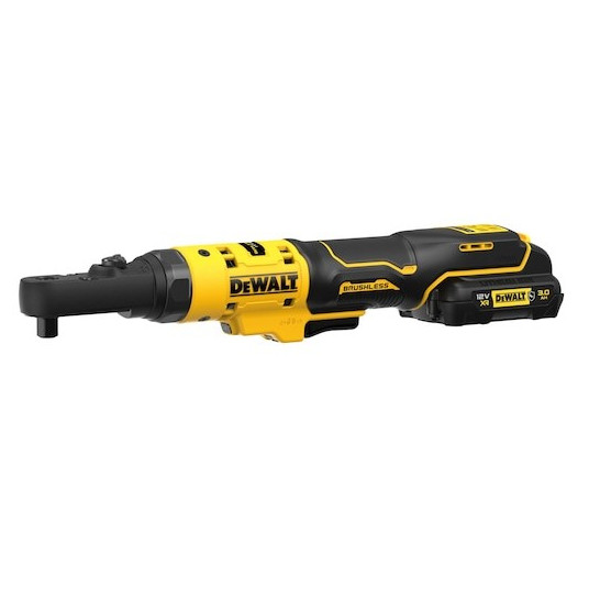 DEWALT. RATCHET 12V DCF500L2G ar 1/4" 3/8" 1/2" HEX 1/4" 2x3.0AH ADAPTERIEM