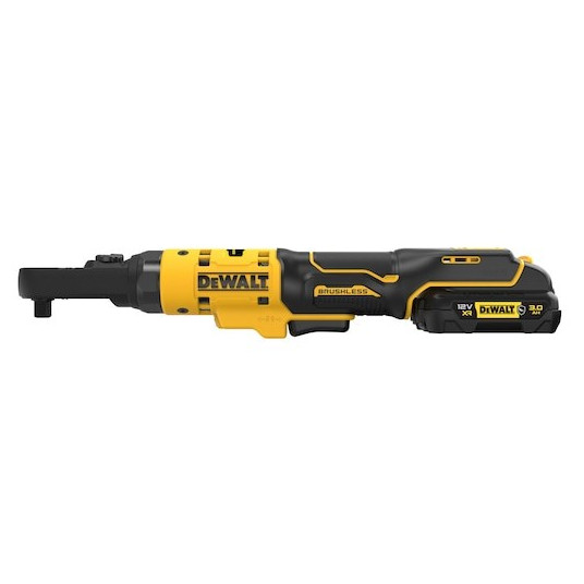 DEWALT. RATCHET 12V DCF500L2G ar 1/4" 3/8" 1/2" HEX 1/4" 2x3.0AH ADAPTERIEM