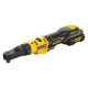 DEWALT. RATCHET 12V DCF500L2G ar 1/4" 3/8" 1/2" HEX 1/4" 2x3.0AH ADAPTERIEM