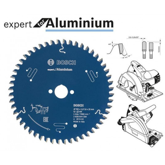 "Bosch 2 608 644 102 ripzāģa asmens 19 cm 1 gab.