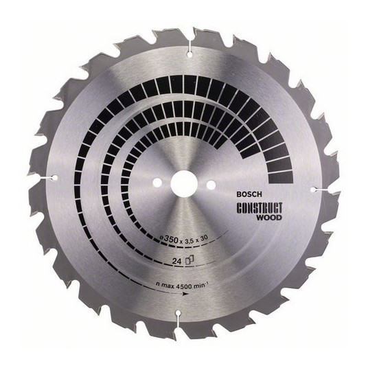 BOSCH Zāģa zāģis CONSTRU. WOOD 350x30x24z x3,5 MATT. ar naglām
