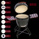 Bārbekjū TunaBone Kamado classic 21", M izmērs, tumši pelēks