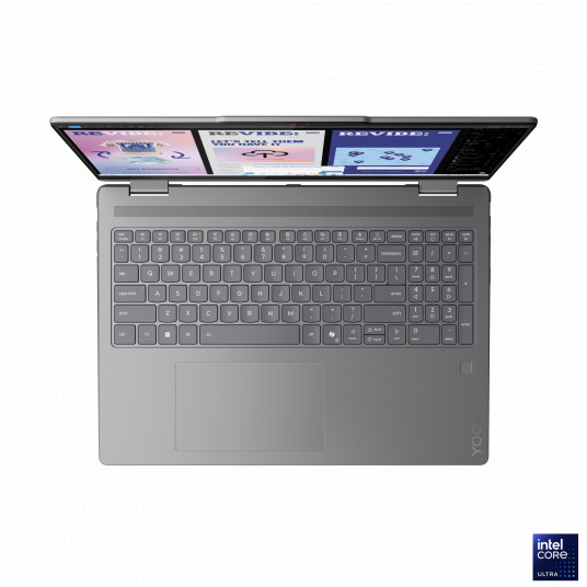 Portatīvais dators Lenovo Yoga 7 2-in-1 16ILL10, AI Copilot+ PC, 16 2.8K OLED, Intel U7-256V, RAM 16GB, 1TB SSD, Intel Arc Graphics, Windows 11 Home, Luna Grey 83JT000DNT