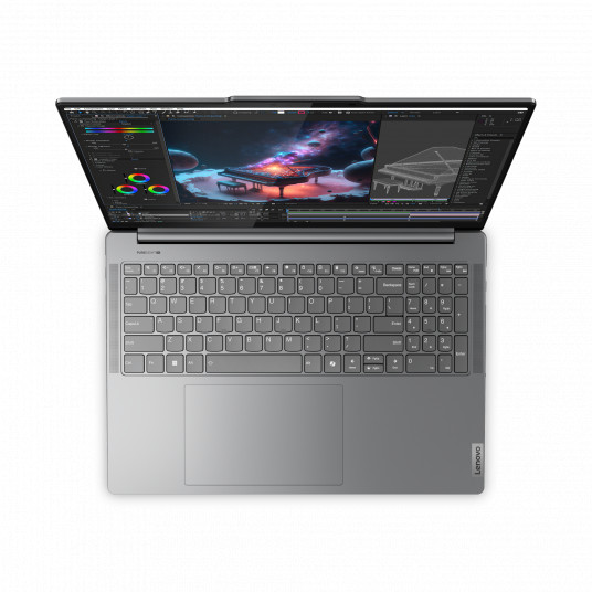 Portatīvais dators Lenovo Yoga Pro 9 16IMH9, AI-Powered Gaming PC, 16 3.2K, Intel U7-155H, RAM 16GB, 1TB SSD, RTX4050 6G, Windows 11 Home, Luna Grey 83DN002JMX