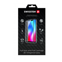 Swissten Ultra Durable Full Face Tempered Glass Premium 9H Screen Protector Xiaomi Mi 10 Lite Black