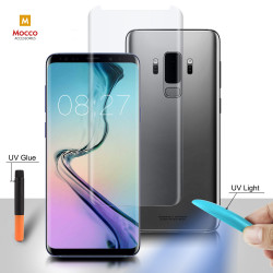 Mocco UV 9H Tempered Glass Full Cover + Eco Glue + Lamp For Huawei Mate 20 Transparent