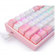 Redragon K617 Fizz RGB balts/rozā