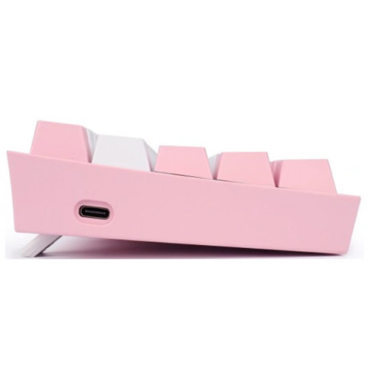 Redragon K617 Fizz RGB balts/rozā