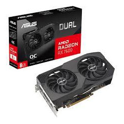 Graphics Card|ASUS|AMD Radeon RX 7600|8 GB|GDDR6|128 bit|PCIE 4.0 8x|Two and Half Slot Fansink|1xHDMI|3xDisplayPort|DUAL-RX7600-O8G-EVO