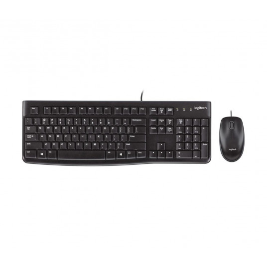 Logitech Desktop MK120 tastatūras pele Iekļauts USB QWERTY English (UK) Black