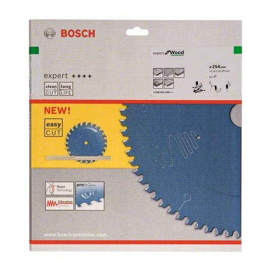 BOSCH zāģis EXP. WOOD 254x30x60Z x2,4x1,8