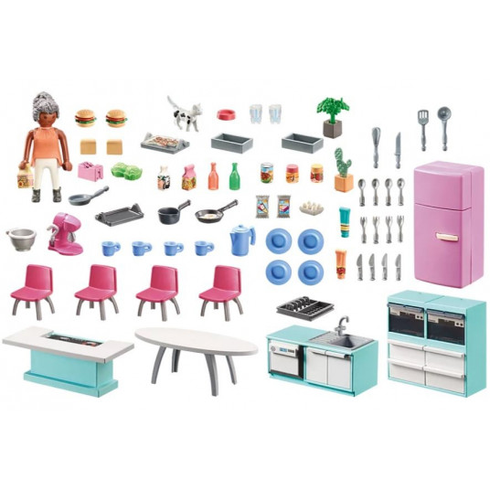 Figures set My Life 71608 Kitchen with dining place