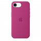 Vāciņš Apple iPhone 16e Silicone Case Fuchsia