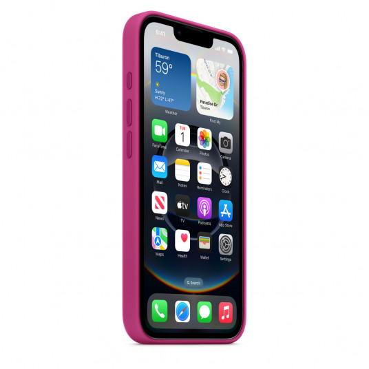 Vāciņš Apple iPhone 16e Silicone Case Fuchsia